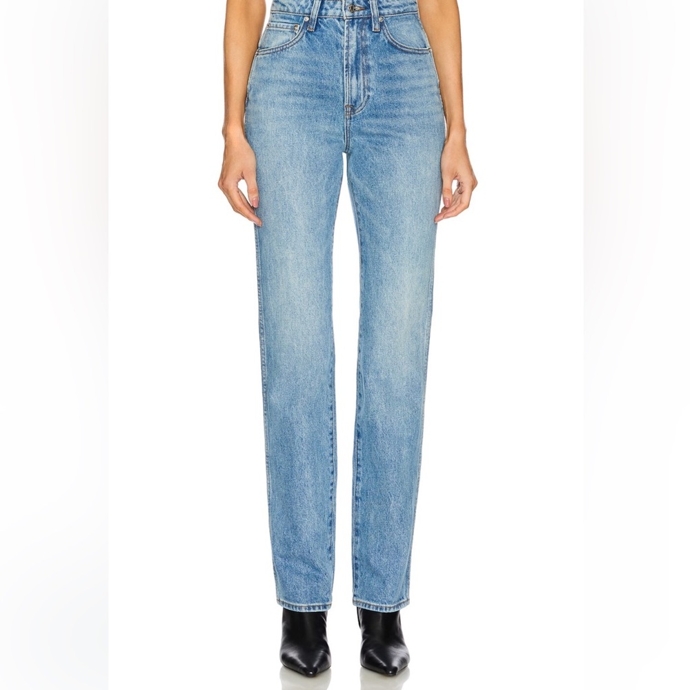 GRLFRND Sara super high rise slim straight jeans, 27